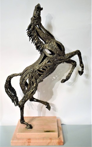 Cheval cabré - Remo Bombardieri (1936-2021) - Sculpture Style 